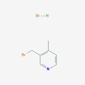 molecular formula C7H9Br2N B1375902 3-(Bromomethyl)-4-methylpyridine hydrobromide CAS No. 1384972-83-1