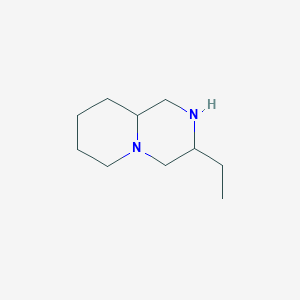 molecular formula C10H20N2 B1375904 3-ethyl-octahydro-1H-pyrido[1,2-a]piperazine CAS No. 1228682-15-2