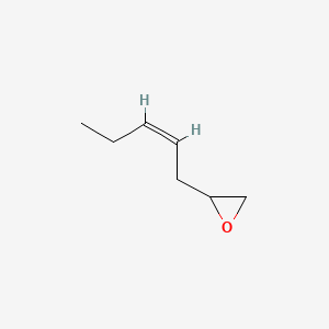 molecular formula C7H12O B13759052 (Z)-Pent-2-enyloxirane CAS No. 56956-13-9