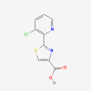 molecular formula C9H5ClN2O2S B1375907 2-(3-Chloropyridin-2-yl)-1,3-thiazole-4-carboxylic acid CAS No. 1427378-95-7
