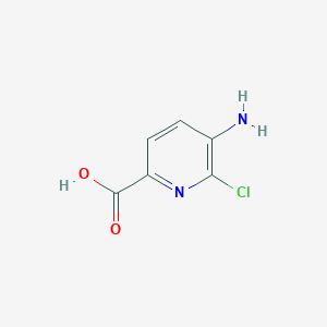 molecular formula C6H5ClN2O2 B1375910 5-Amino-6-chloropyridine-2-carboxylic acid CAS No. 1256819-07-4
