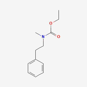molecular formula C12H17NO2 B13759105 Carbamic acid, methyl(2-phenylethyl)-, ethyl ester CAS No. 59325-14-3
