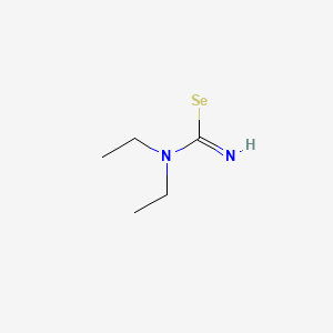 molecular formula C5H11N2Se B13759131 Selenourea, N,N-diethyl- CAS No. 5117-17-9