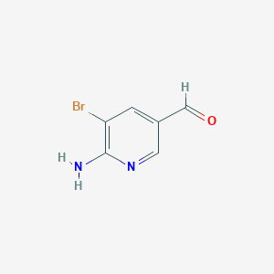 molecular formula C6H5BrN2O B1375918 6-Amino-5-bromonicotinaldehyde CAS No. 1027785-21-2