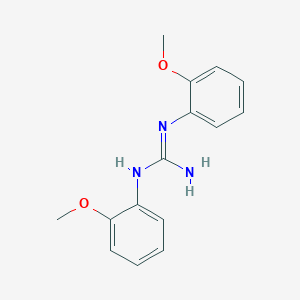 molecular formula C15H17N3O2 B13759193 N,N'-Bis(2-methoxyphenyl)guanidine CAS No. 6268-03-7