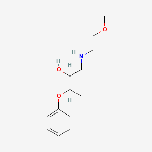 molecular formula C13H21NO3 B13759220 2-Butanol, 1-(2-methoxyethyl)amino-3-phenoxy- CAS No. 7565-14-2