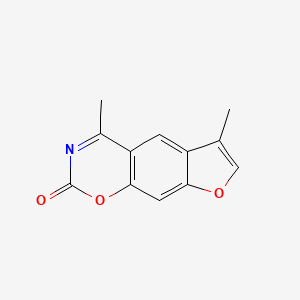 molecular formula C12H9NO3 B13759318 4,4'-Dimethylazapsoralen CAS No. 120482-96-4