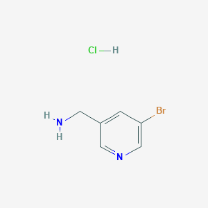 molecular formula C6H8BrClN2 B1375932 (5-Bromopyridin-3-yl)methanamine hydrochloride CAS No. 1001414-82-9