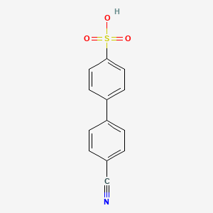 molecular formula C13H9NO3S B13759326 4'-Cyano-4-biphenylsulfonic acid CAS No. 780010-15-3