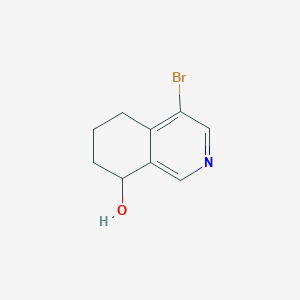 molecular formula C9H10BrNO B1375934 4-Bromo-5,6,7,8-tetrahydroisoquinolin-8-OL CAS No. 1428652-84-9