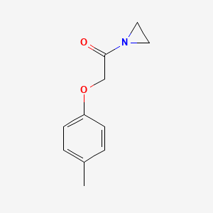 molecular formula C11H13NO2 B13759344 1-(aziridin-1-yl)-2-(4-methylphenoxy)ethanone CAS No. 78961-68-9