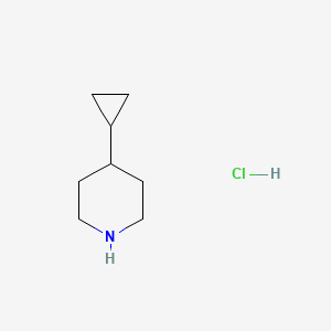 molecular formula C8H16ClN B1375938 4-Cyclopropylpiperidine hydrochloride CAS No. 208245-61-8