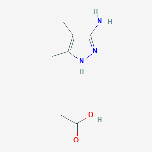 molecular formula C7H13N3O2 B1375942 4,5-Dimethyl-1H-pyrazol-3-amine acetate CAS No. 116568-90-2