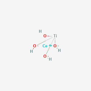 molecular formula CeH4O4Ti B13759421 Cerium titanate 