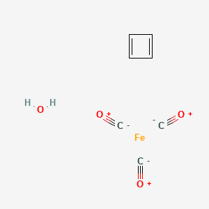 molecular formula C7H6FeO4 B13759459 Carbon monoxide;cyclobutadiene;iron;hydrate CAS No. 12078-17-0