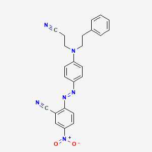 2-4-(2-Cyanoethyl)(2-phenylethyl)aminophenylazo-5-nitrobenzonitrile