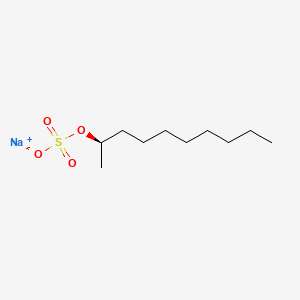 molecular formula C10H21NaO4S B13759467 2-Decanol, hydrogen sulfate, sodium salt, (2R)- CAS No. 57689-21-1