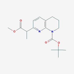 Tert-butyl 7-(1-methoxy-1-oxopropan-2-YL)-3,4-dihydro-1,8-naphthyridine-1(2H)-carboxylate
