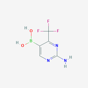 (2-Amino-4-(trifluoromethyl)pyrimidin-5-yl)boronic acid