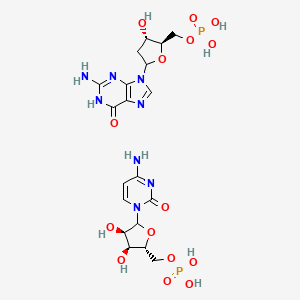 molecular formula C19H28N8O15P2 B13759548 P-dGuo.P-rCyd CAS No. 54482-00-7