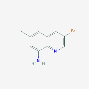 molecular formula C10H9BrN2 B1375955 3-Bromo-6-methylquinolin-8-amine CAS No. 858467-30-8