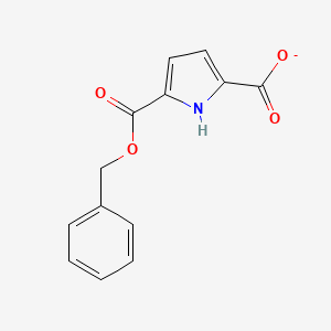1H-Pyrrole-2,5-dicarboxylic acid, mono(phenylmethyl) ester