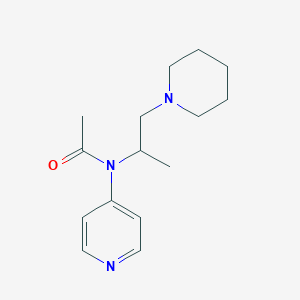 molecular formula C15H23N3O B13759573 N-[1-(Piperidin-1-yl)propan-2-yl]-N-(pyridin-4-yl)acetamide CAS No. 73924-00-2