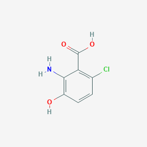 molecular formula C7H6ClNO3 B1375961 2-氨基-6-氯-3-羟基苯甲酸 CAS No. 629652-73-9