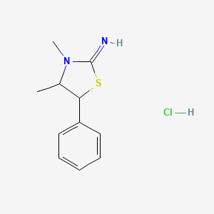 molecular formula C11H15ClN2S B13759630 Thiadrine hydrochloride CAS No. 2218-25-9