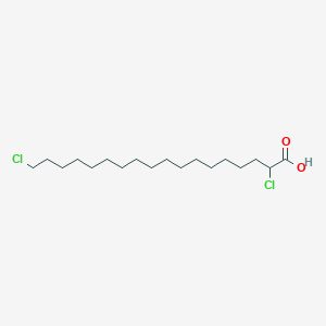 molecular formula C18H34Cl2O2 B13759636 2,18-Dichlorooctadecanoic acid 