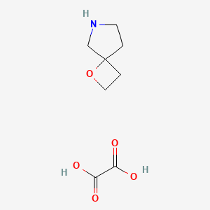 molecular formula C8H13NO5 B1375964 1-氧杂-6-氮杂螺[3.4]辛烷草酸盐 CAS No. 1408074-51-0