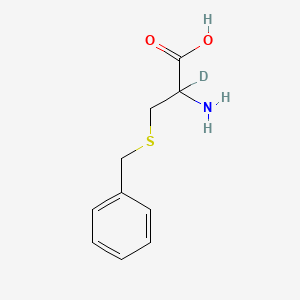 molecular formula C10H13NO2S B13759666 S-Benzyl(2-2H1)DL-cysteine CAS No. 57866-70-3