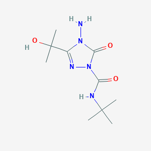 4-amino-N-tert-butyl-3-(2-hydroxypropan-2-yl)-5-oxo-4,5-dihydro-1H-1,2,4-triazole-1-carboxamide