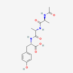 molecular formula C17H23N3O6 B13760033 Acetyl-alanyl-alanyl-tyrosine CAS No. 75795-03-8
