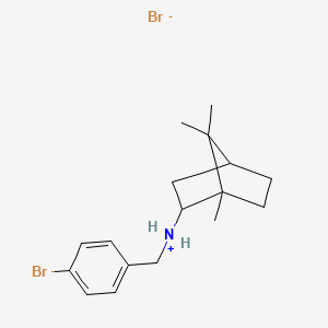 molecular formula C17H25Br2N B13760062 (+-)-endo-N-(p-Bromobenzyl)-2-bornanamine hydrobromide CAS No. 24652-89-9