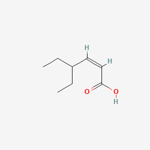 molecular formula C8H14O2 B13760081 (Z)-4-Ethylhex-2-enoic acid CAS No. 60308-77-2