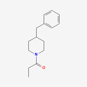 molecular formula C15H21NO B13760099 1-(4-Benzylpiperidin-1-yl)propan-1-one CAS No. 560100-73-4