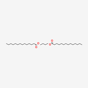 molecular formula C32H62O4 B13760149 Tetradecanoic acid, 1,4-butanediyl ester CAS No. 26719-58-4