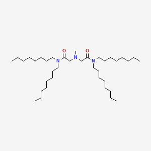 molecular formula C37H75N3O2 B1376015 2,2'-(Methylimino)bis(N,N-di-n-octylacetamide) CAS No. 1000668-90-5