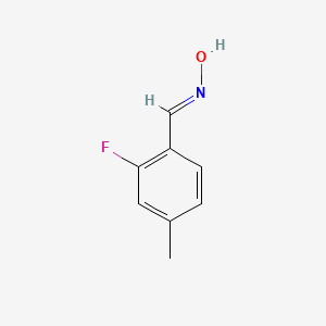 molecular formula C8H8FNO B13760157 2-Fluoro-4-methylbenzaldehyde oxime 