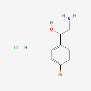 molecular formula C8H11BrClNO B1376018 2-Amino-1-(4-bromophenyl)ethanol hydrochloride CAS No. 76008-53-2