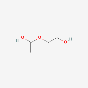 molecular formula C4H8O3 B13760242 1-(2-Hydroxyethoxy)ethenol CAS No. 27613-77-0