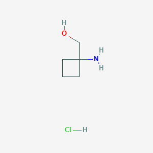 molecular formula C5H12ClNO B1376025 (1-Aminocyclobutyl)methanol hydrochloride CAS No. 1392213-15-8