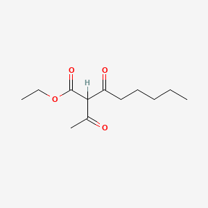 molecular formula C12H20O4 B13760279 Ethyl 2-acetyl-3-oxooctanoate CAS No. 60462-02-4
