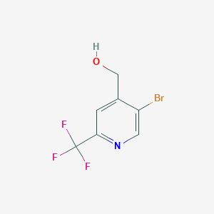 molecular formula C7H5BrF3NO B1376029 (5-Bromo-2-(trifluoromethyl)pyridin-4-yl)methanol CAS No. 1359828-97-9