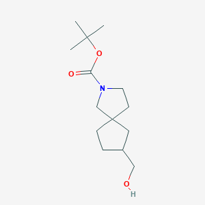 molecular formula C14H25NO3 B1376030 tert-Butyl 7-(hydroxymethyl)-2-azaspiro[4.4]nonane-2-carboxylate CAS No. 1341038-97-8