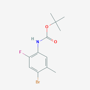 molecular formula C12H15BrFNO2 B1376032 tert-Butyl (4-bromo-2-fluoro-5-methylphenyl)carbamate CAS No. 1260804-94-1