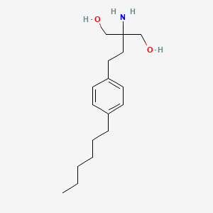 molecular formula C17H29NO2 B1376041 Des(octyl)hexyl fingolimod CAS No. 1201794-93-5