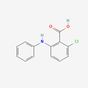 molecular formula C13H10ClNO2 B13760411 2-Anilino-6-chlorobenzoic acid CAS No. 6321-49-9