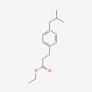 molecular formula C15H22O2 B13760424 Ethyl 3-[4-(2-methylpropyl)phenyl]propanoate CAS No. 230287-81-7